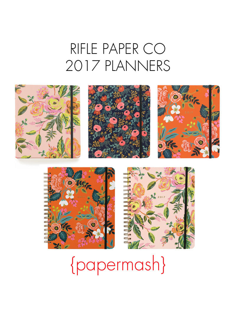 Rifle Paper Co 2017 planners