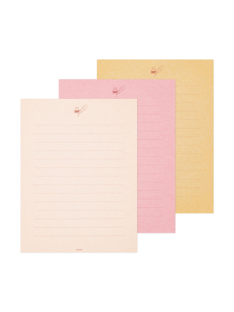 Midori pink letter writing kit