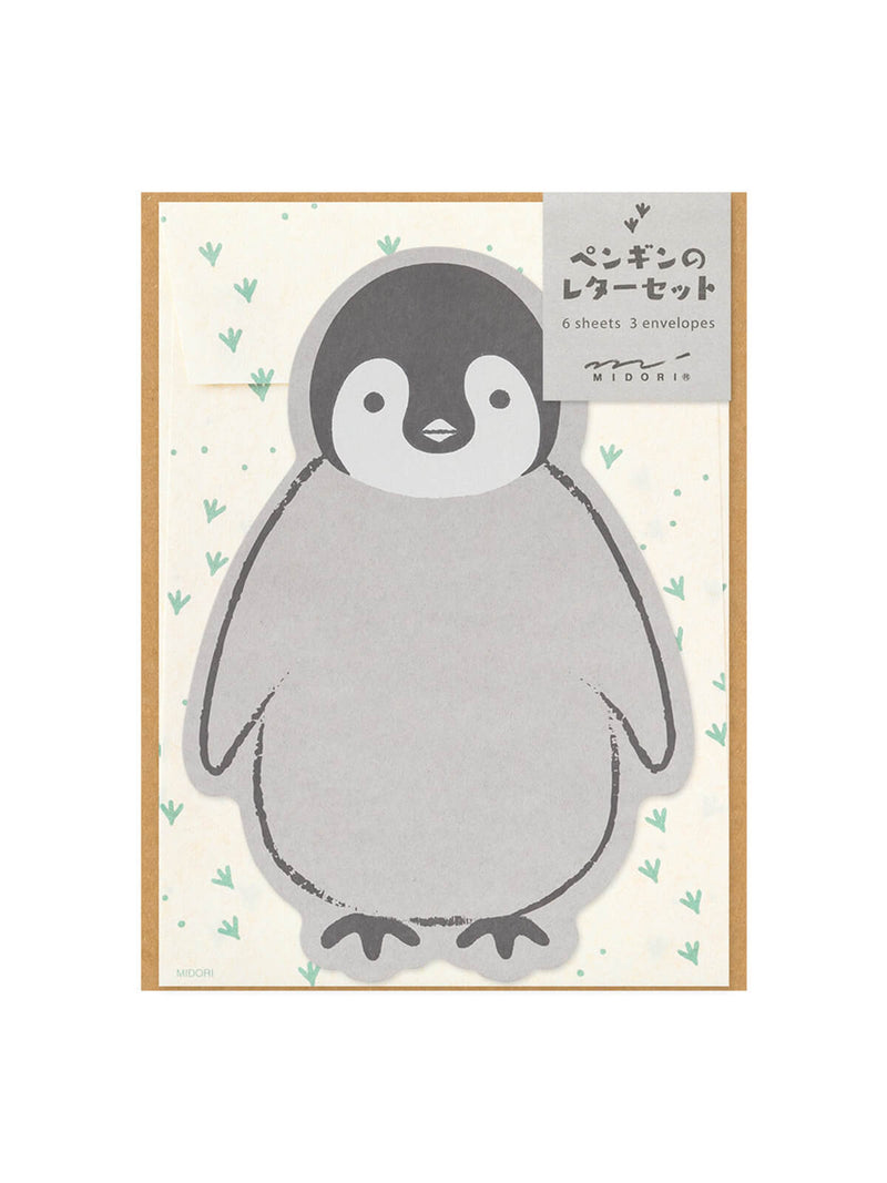 Penguin letter writing set