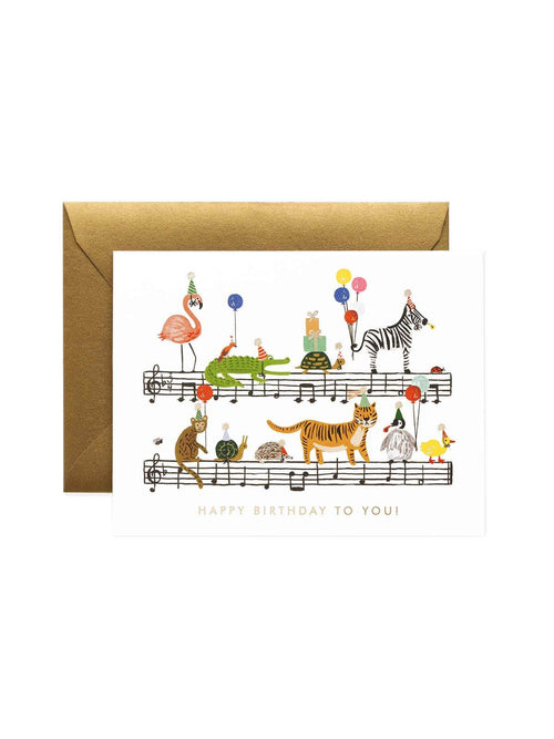Rifle Paper Co birthday music card