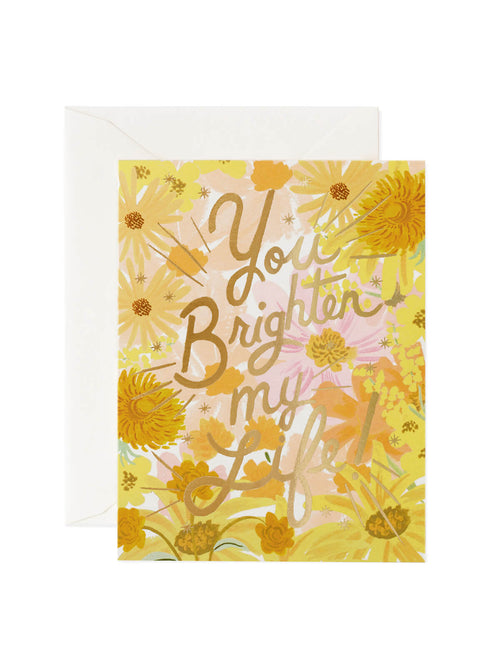 Rifle Paper Co you brighten my life card