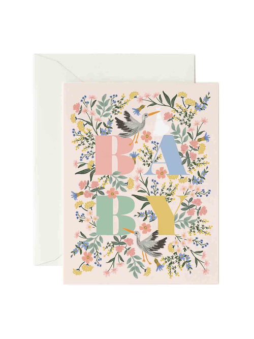 Rifle Paper Co mayfair baby card