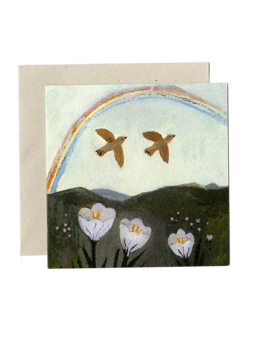 Spring rainbow card