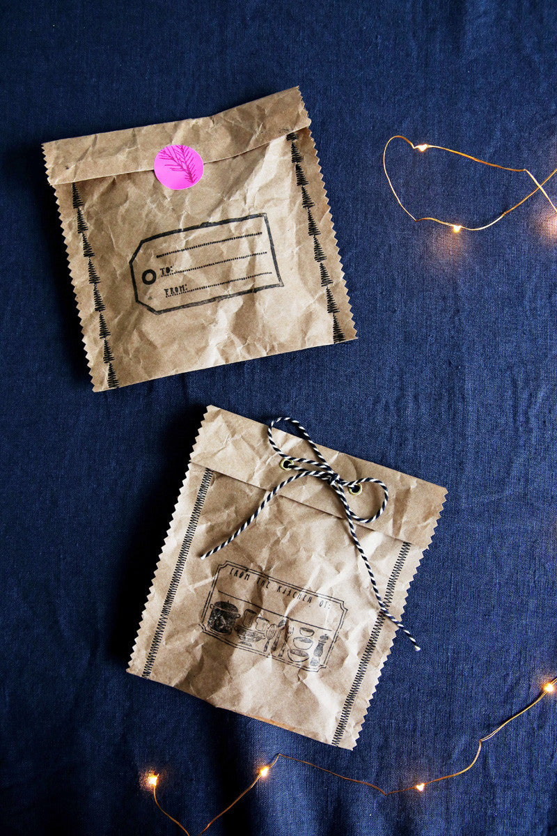 Sew your own paper gift bags