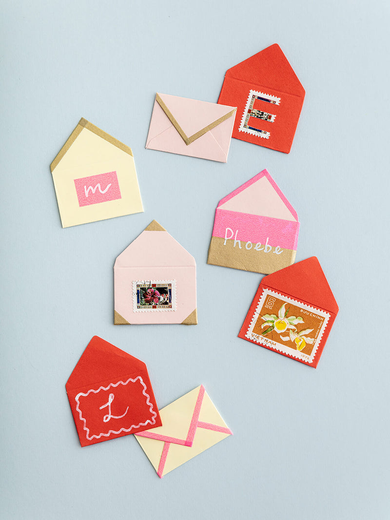Decorating mini envelopes
