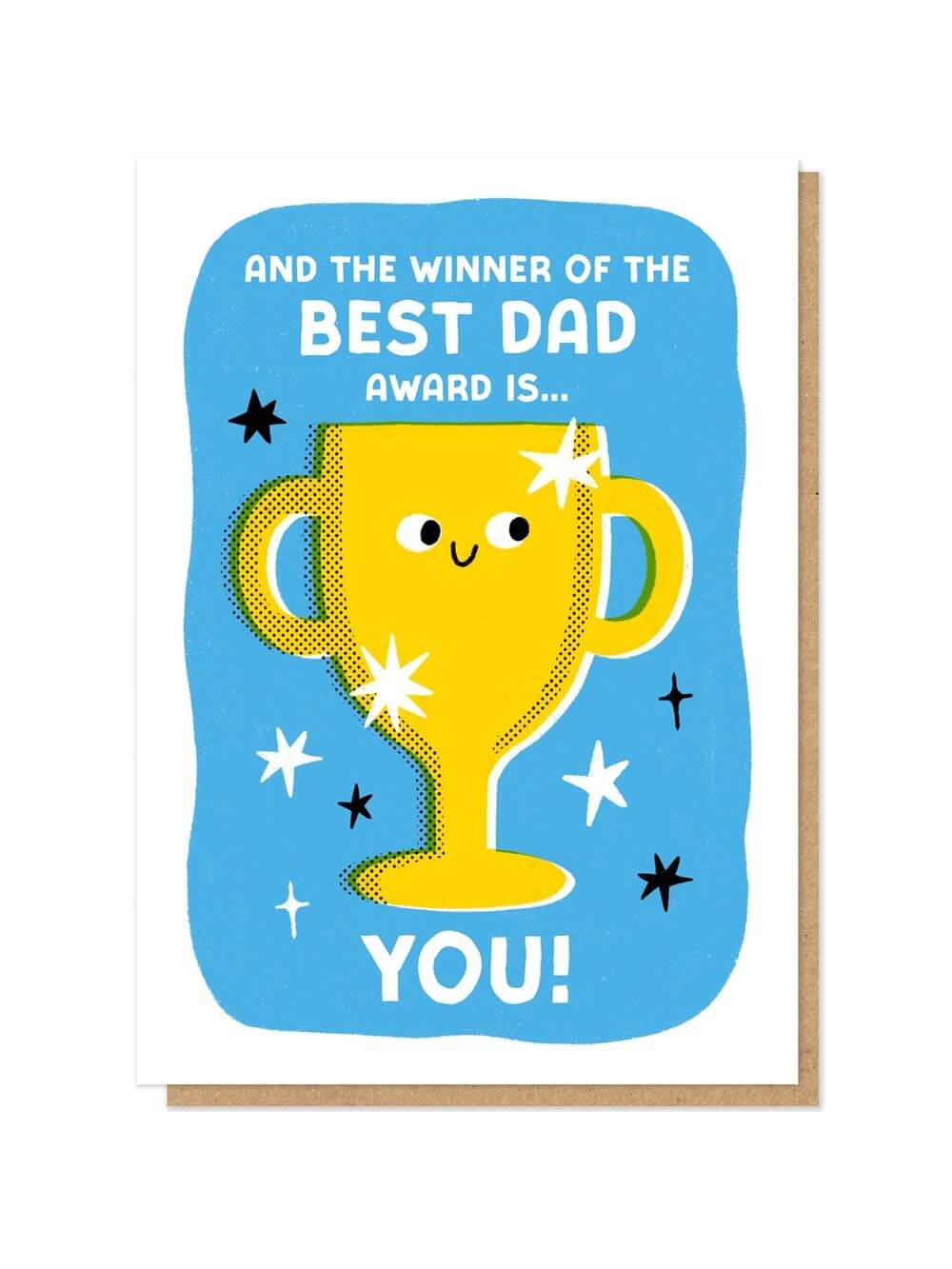 Best dad award letterpress card