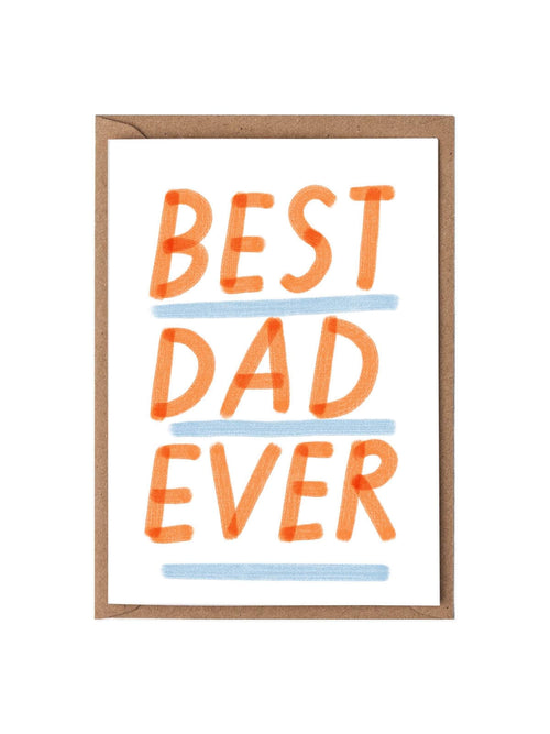 Best dad ever underlined card