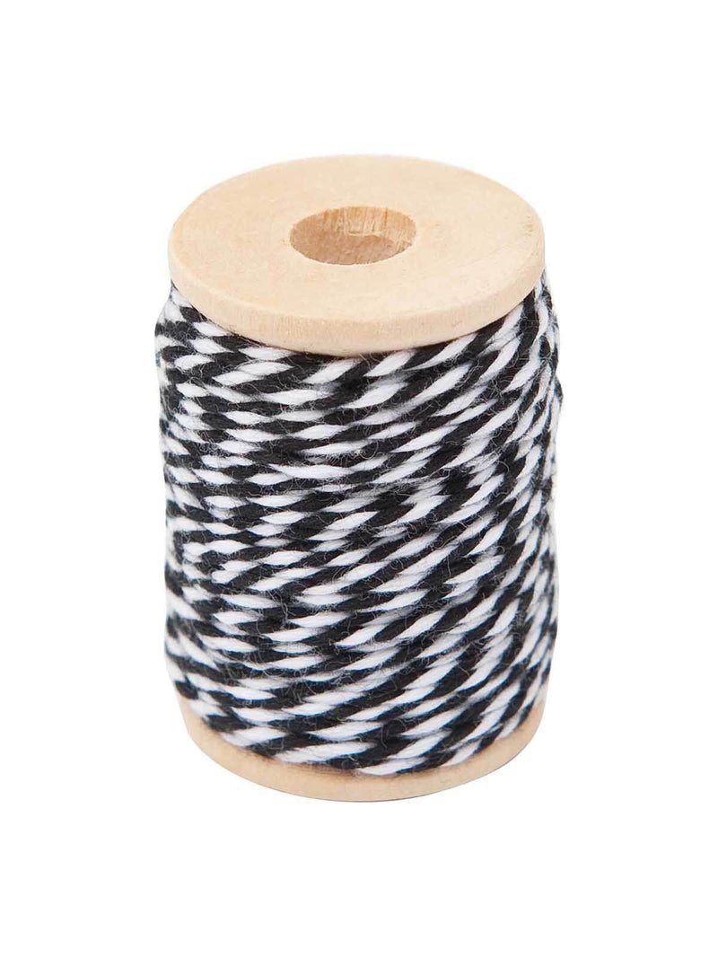Black and white cotton twine