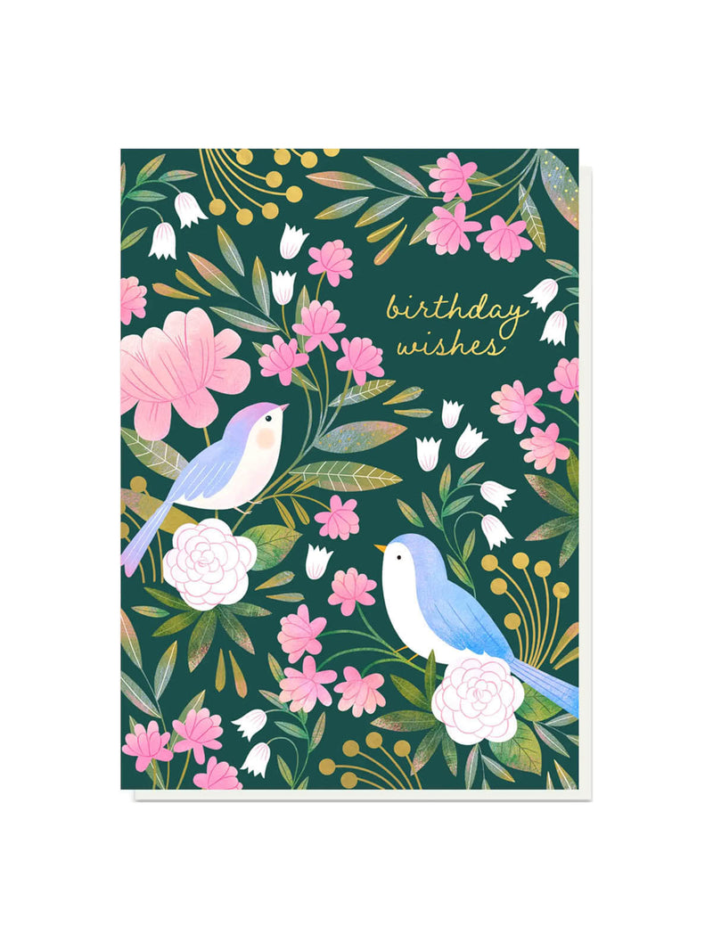 Bluebird blossom birthday card