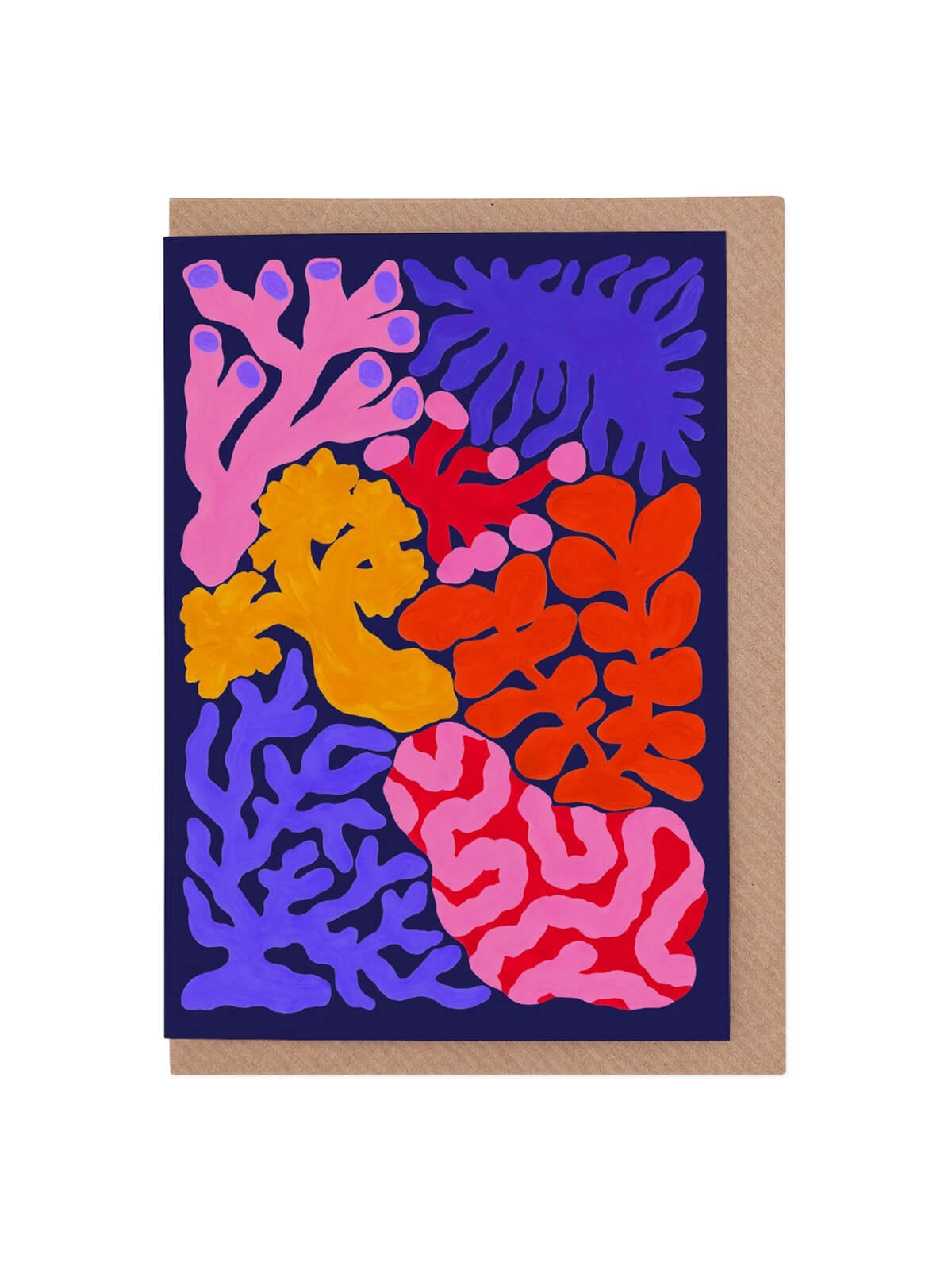 Bright coral WWF card