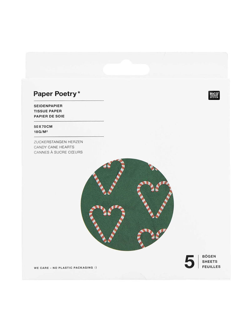 Candy cane tissue paper