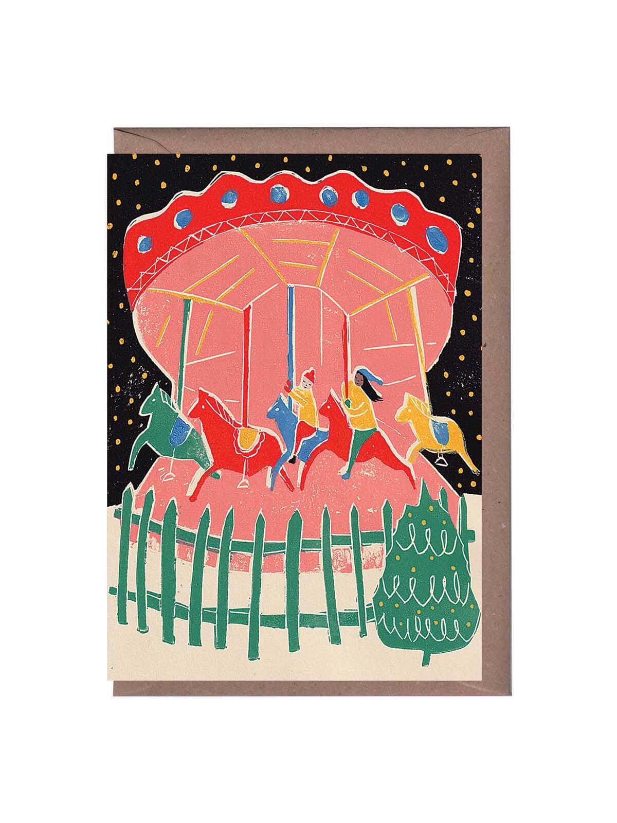 Carousel Christmas card