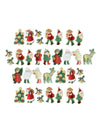 Christmas children sticker roll