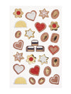 Christmas cookies sticker sheet
