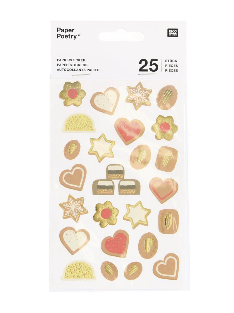 Christmas cookies sticker sheet