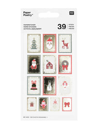 Christmas stickers stamps