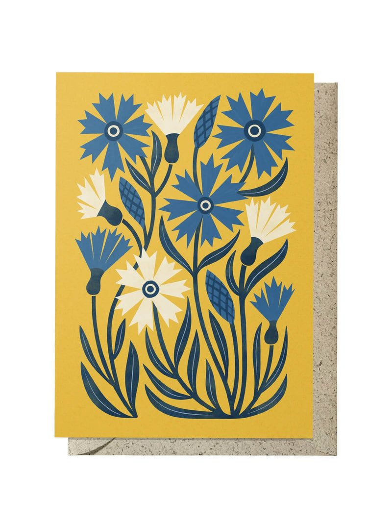 Cornflowers card