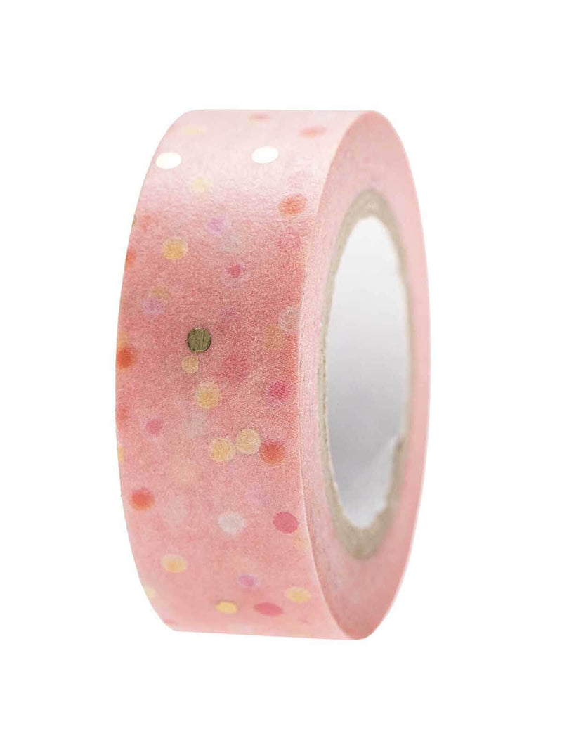 Crafted nature pink dots washi tape