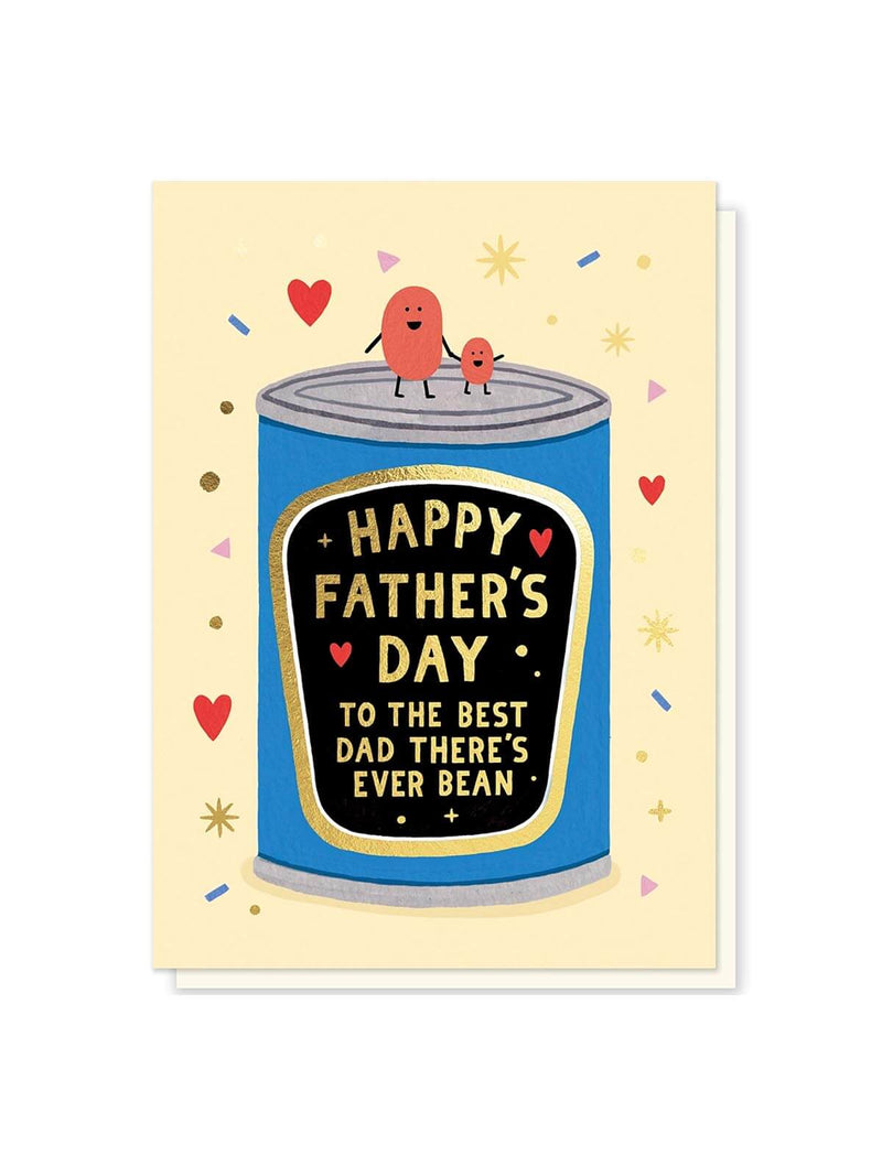 Daddy bean Fathers Day card