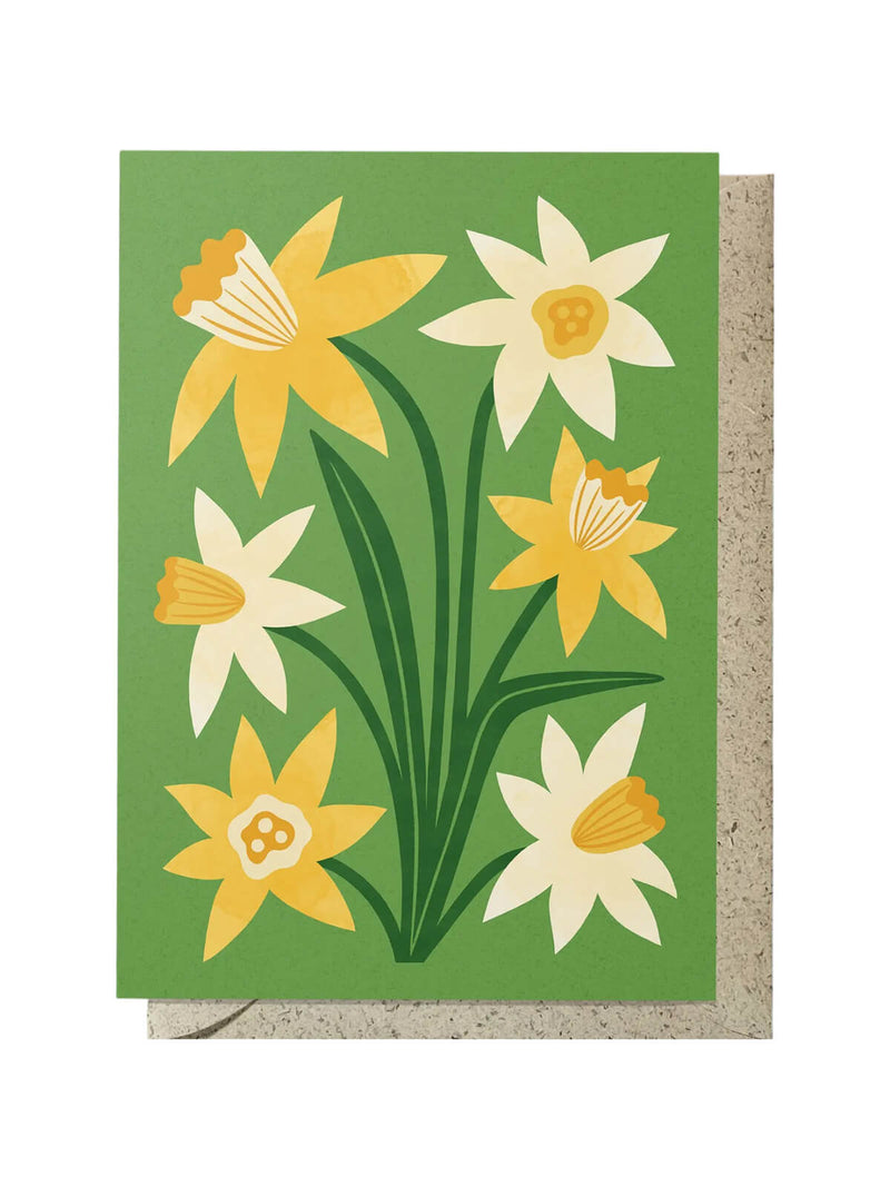 Daffodil postcard card