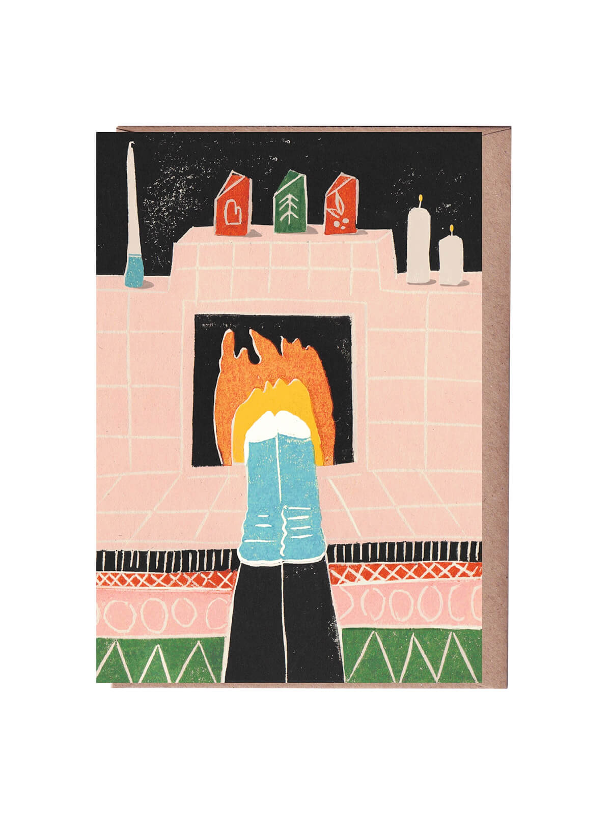 Feet by the fire card