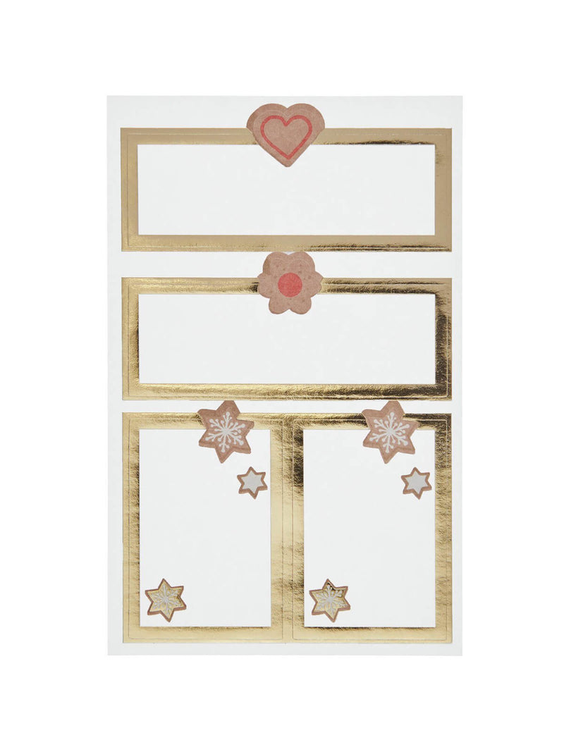 Gold cookies paper labels