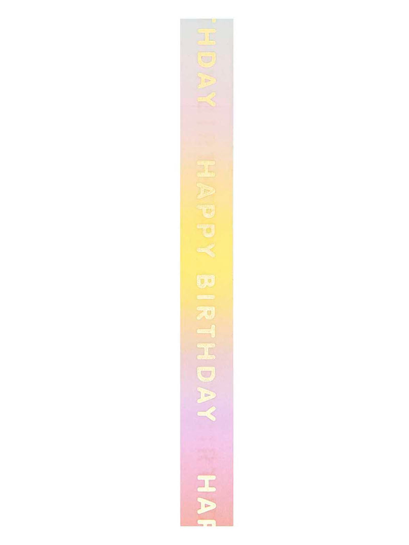 Happy birthday coloured washi tape