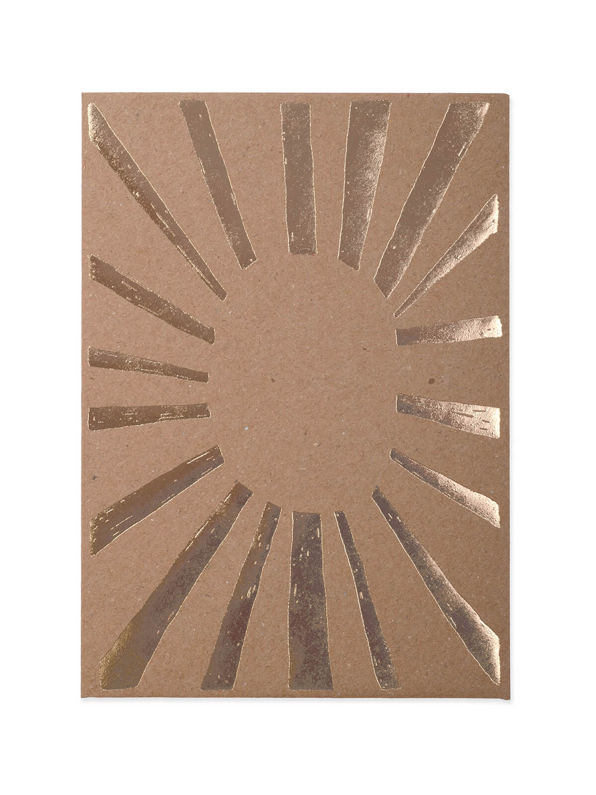 Kraft and gold envelope