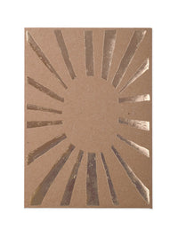 Kraft and gold envelope
