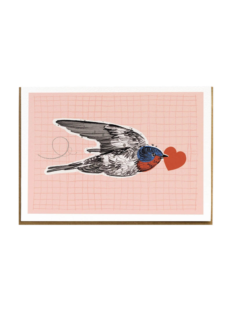 Lovebird greetings card