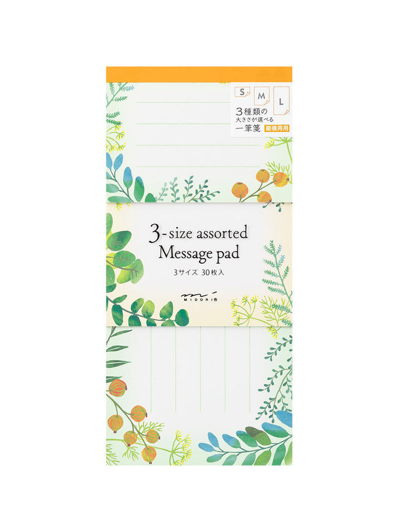 Midori botanical message pad