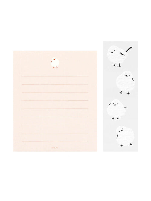 Midori chicks mini letter writing set