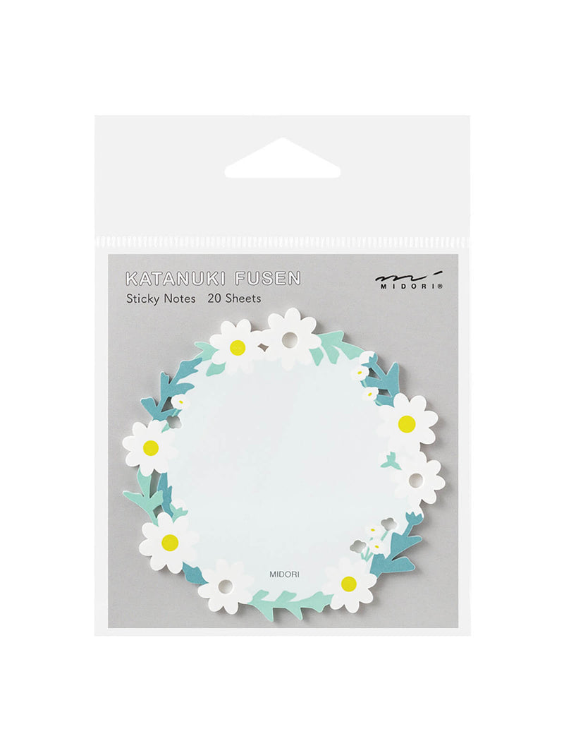 Midori die-cut daisy sticky notes