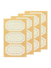 Midori floral foiled message labels