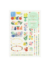 Midori floral motif planner stickers