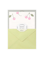 Midori letterpress cherry letter writing set