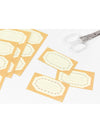 Midori floral foiled message labels