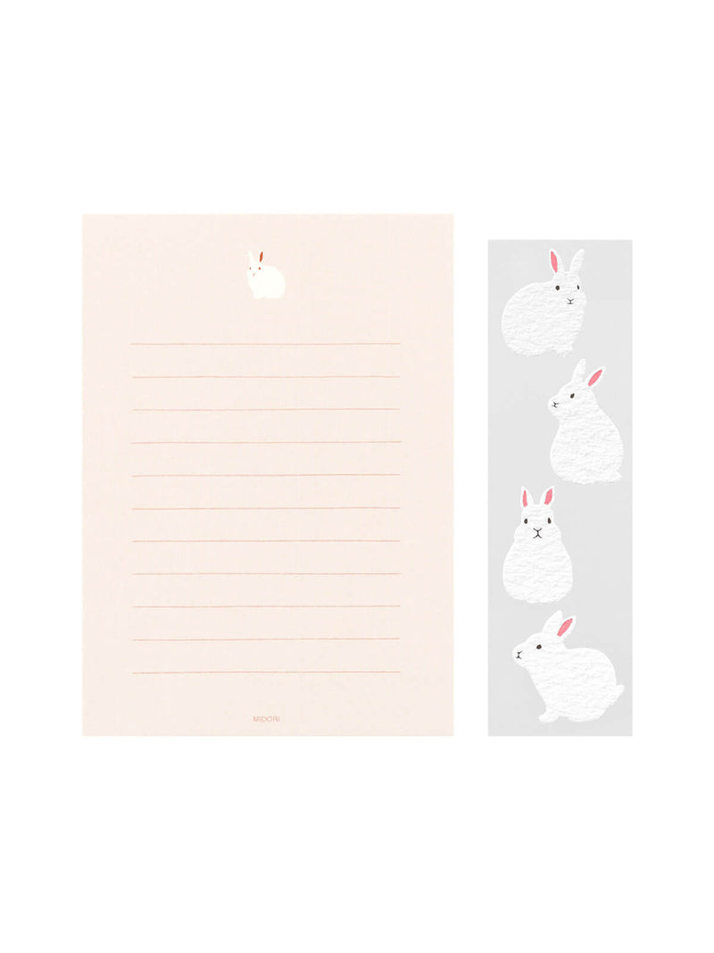 Midori bunny letter writing set
