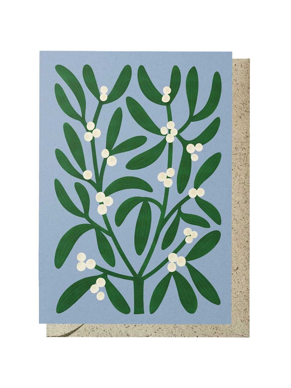Mistletoe postcard card
