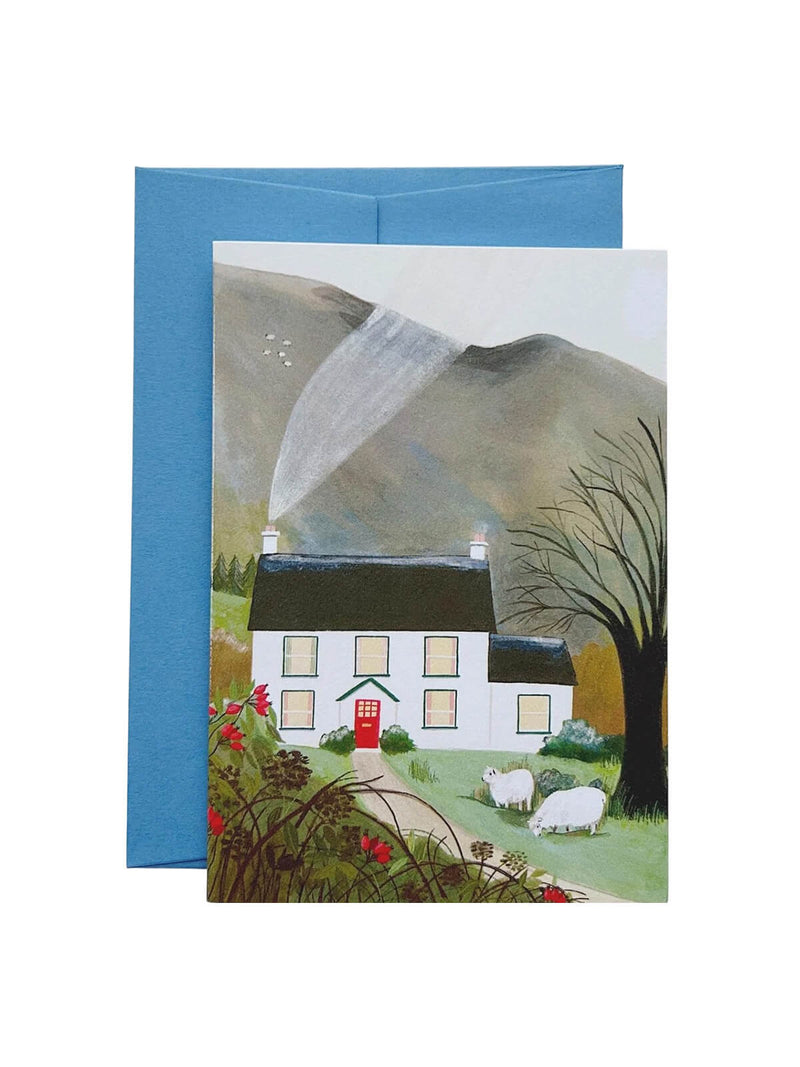 Mountain cottage card