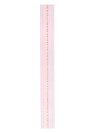 Pink and gold organza ribbon