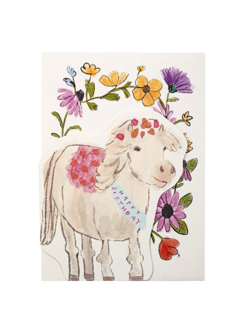 Pony birthday card