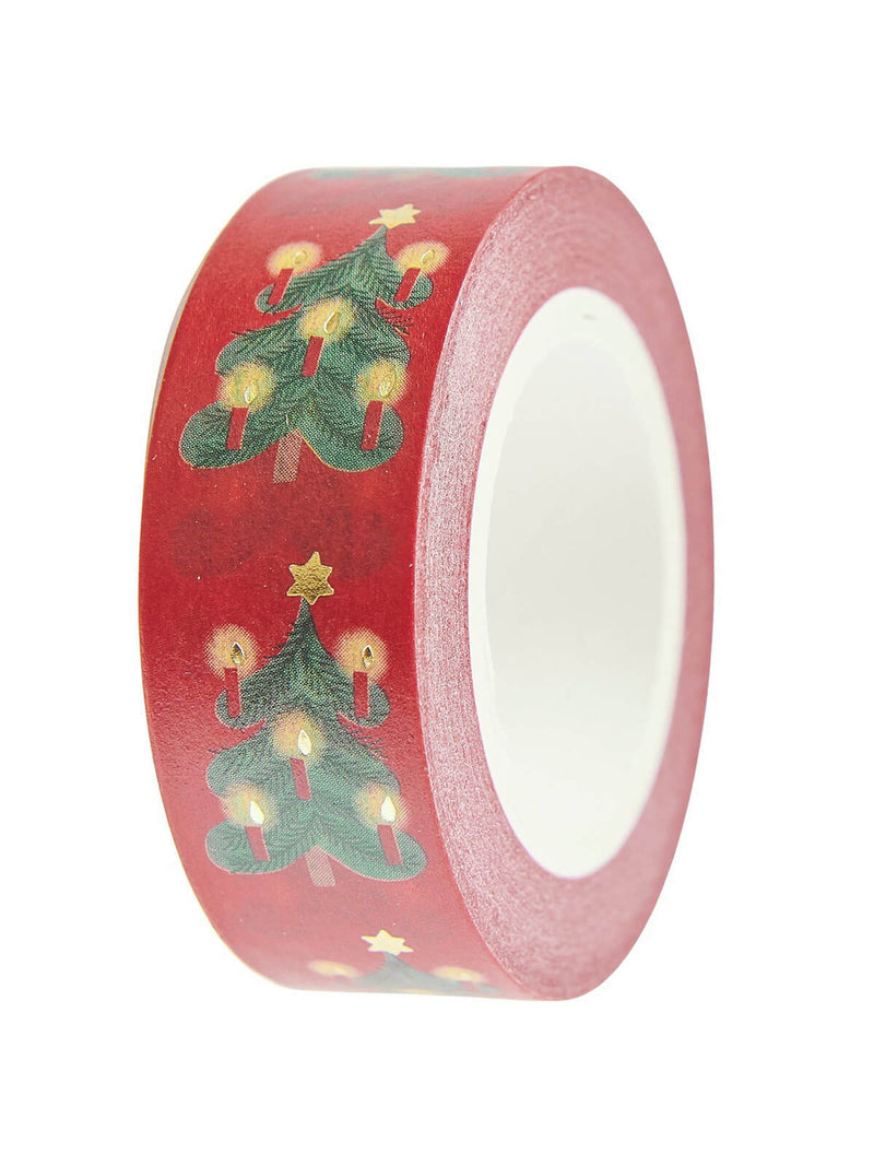 Red Christmas tree washi tape