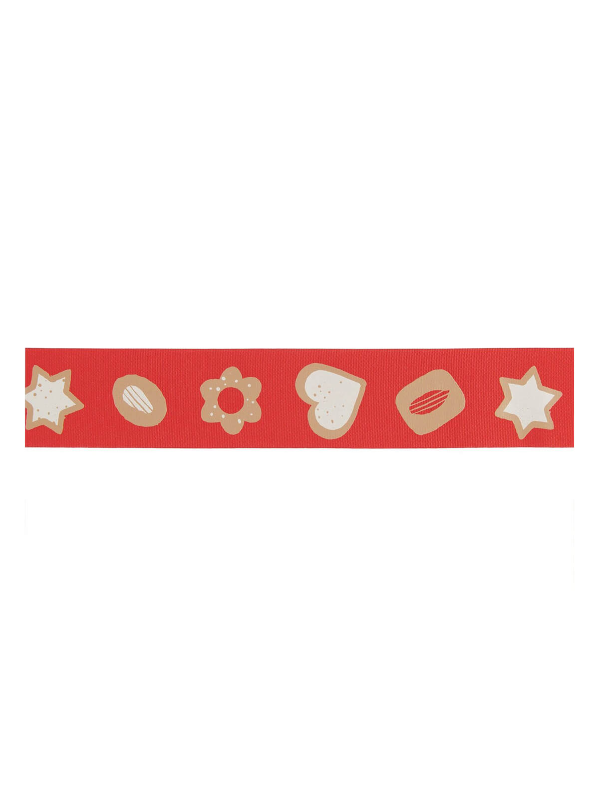 Red cookies taffeta ribbon