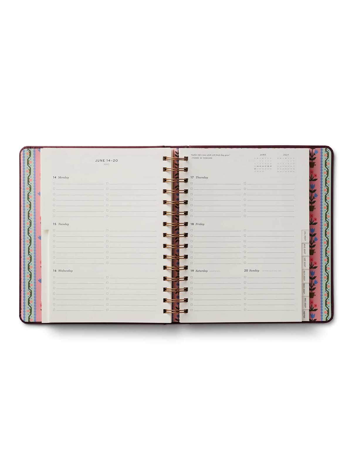 Rifle Paper Co 2026 2027 book club planner 4