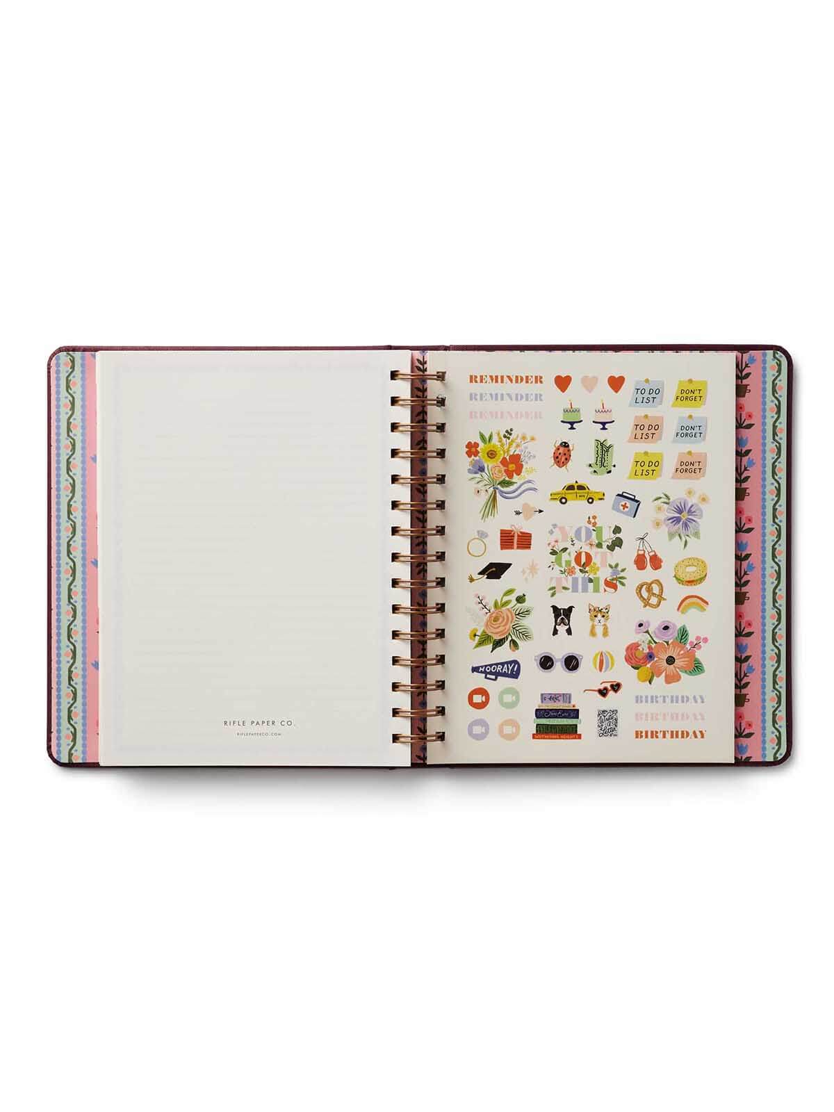 Rifle Paper Co 2026 2027 book club planner 6