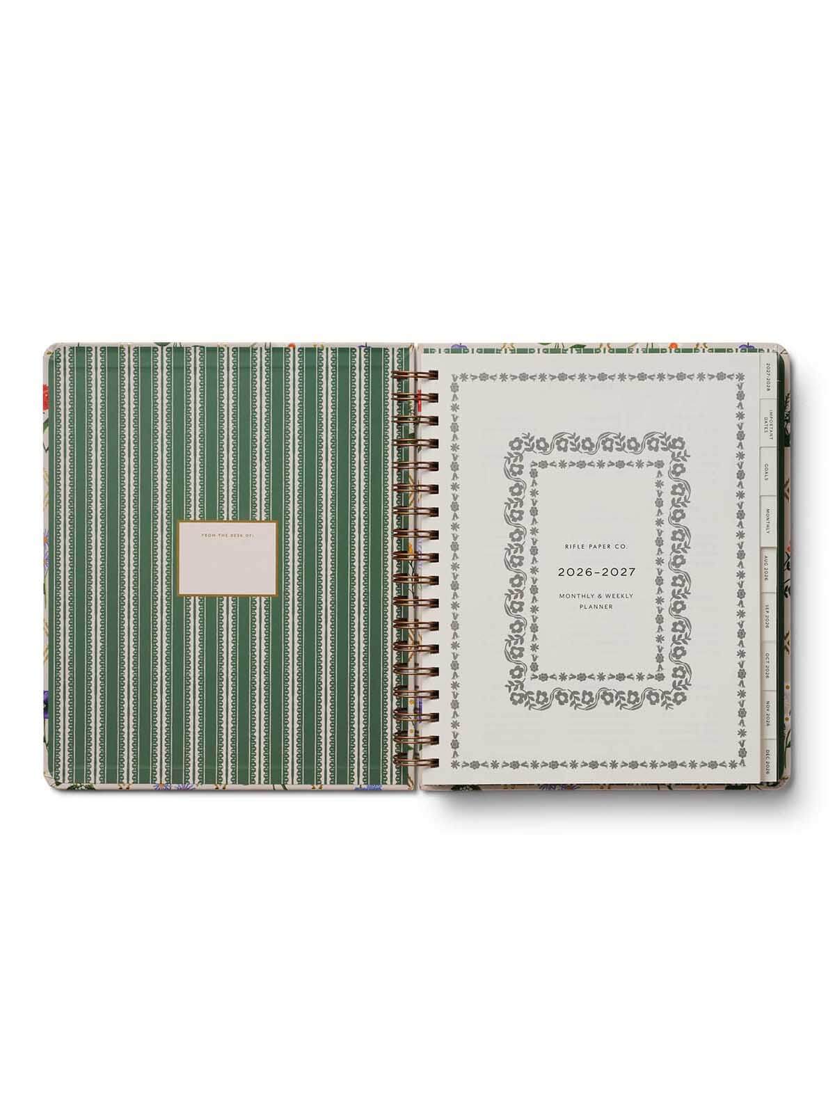 Rifle Paper Co 2026 2027 Garden study large 17 month planner