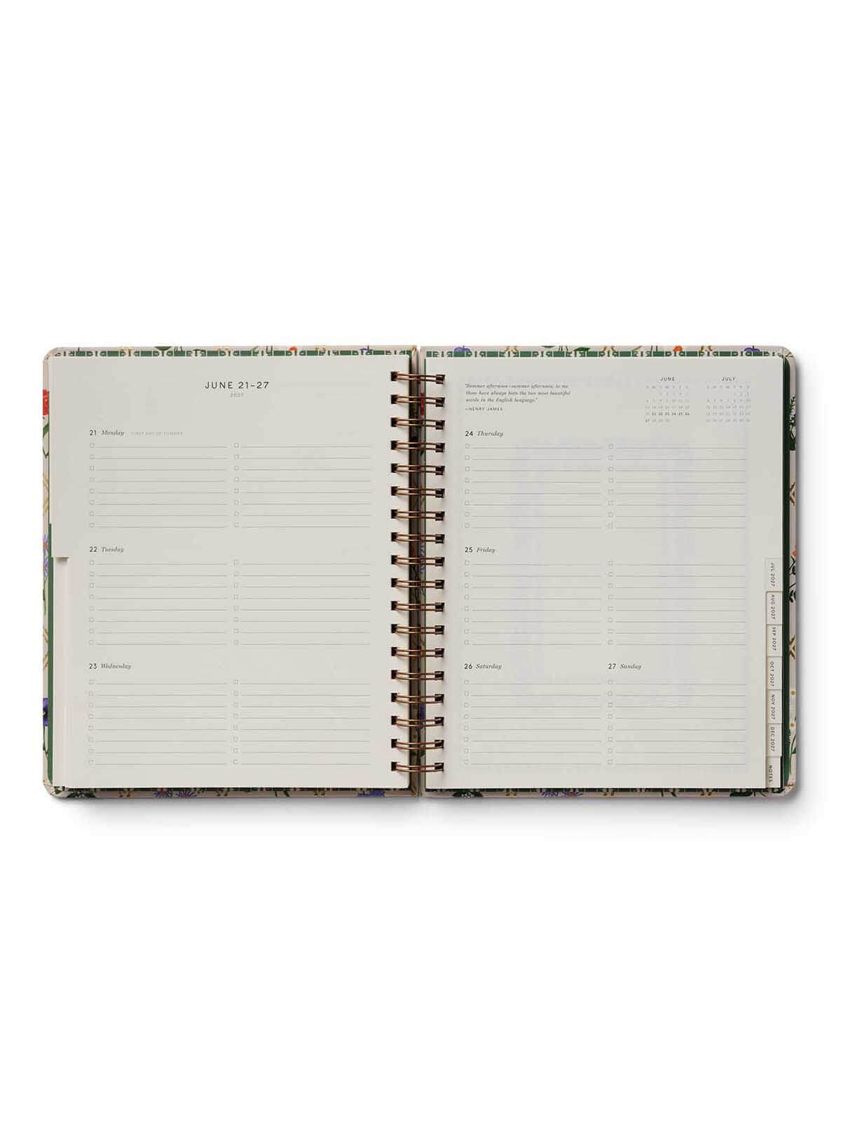 Rifle Paper Co 2026 2027 Garden study large 17 month planner