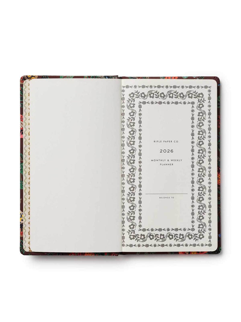 Rifle Paper Co 2026 Gracie pocket planner inside 