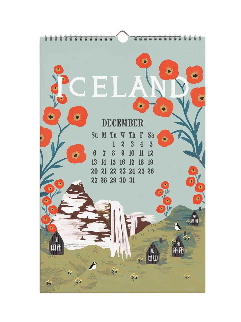 Rifle Paper Co 2026 World travel calendar